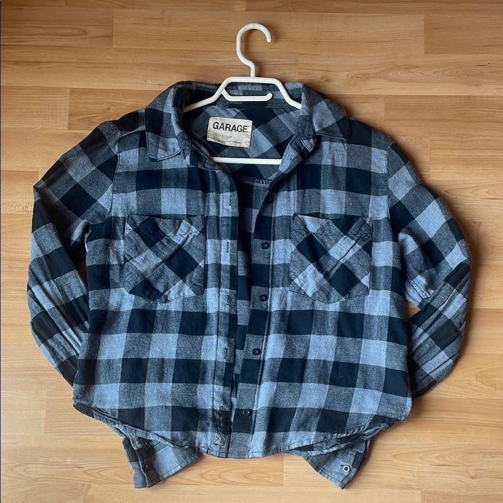 Garage Black and Blue flannel